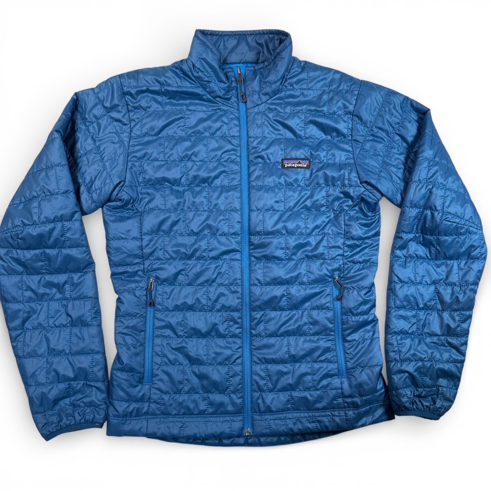 Patagonia Nano Puff Jacket Mens XS Blue Quilted Full Zip Primaloft 84212